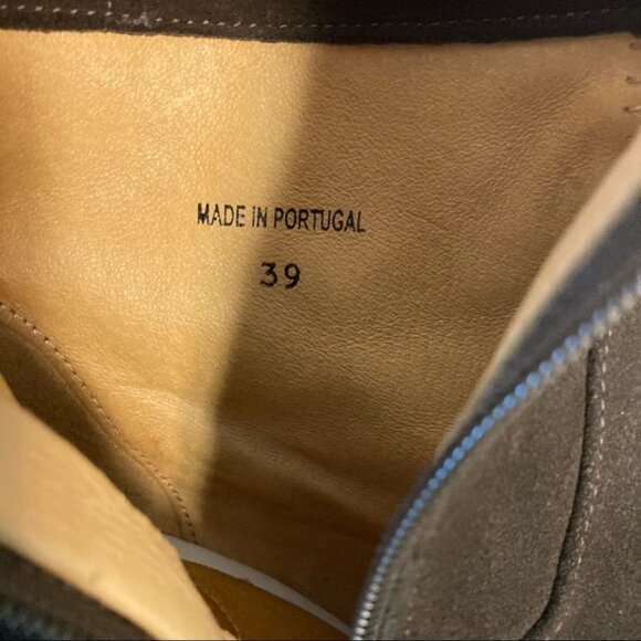 PLDM for PALLADIUM Sz EU 39 Suede Leather Booties Stacked Heels - Picture 10 of 12